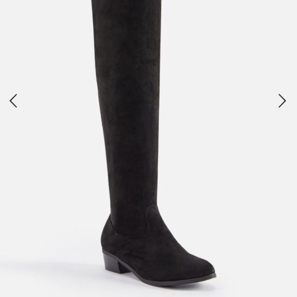 JustFab Stretch Over-the-knee Boot - Picture 3 of 7